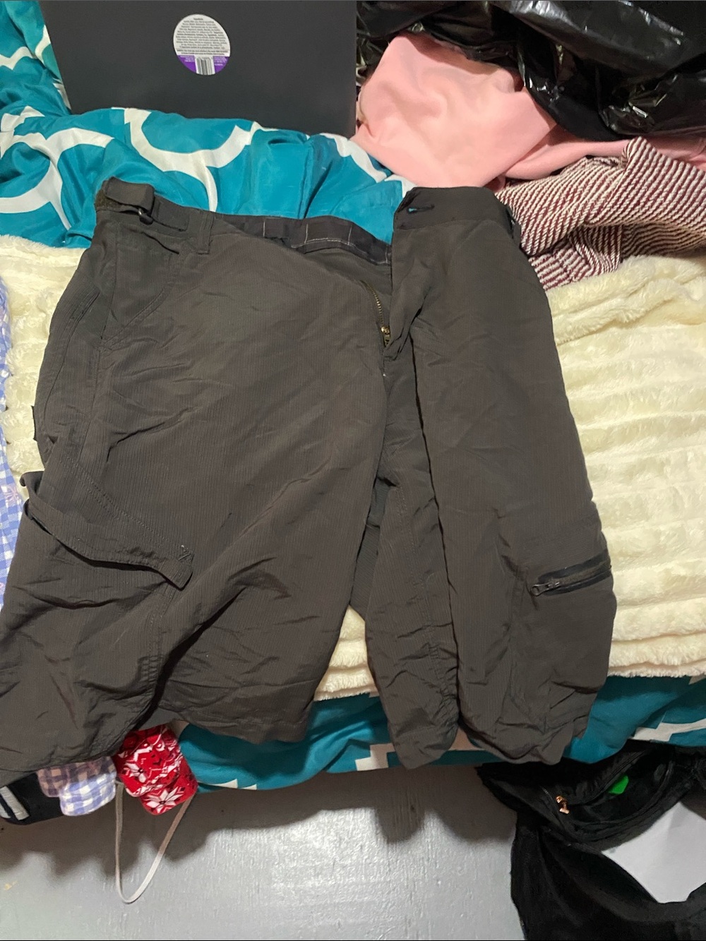 Men's Black cargo, short